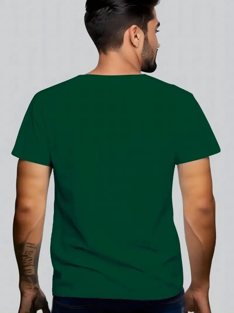 Camiseta de Verano para Hombre 100% Algodón – Estilo Casual y Suelto con Estampado “Best Dad”, Cuello Redondo y Manga Corta