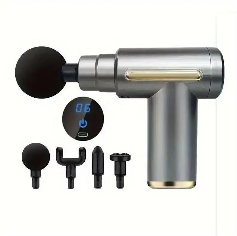 Mini Pistola de Masaje Muscular Portátil Masajeador Corporal de Percusión Profunda de Mano para Espalda, Cuello, Piernas y Cuerpo