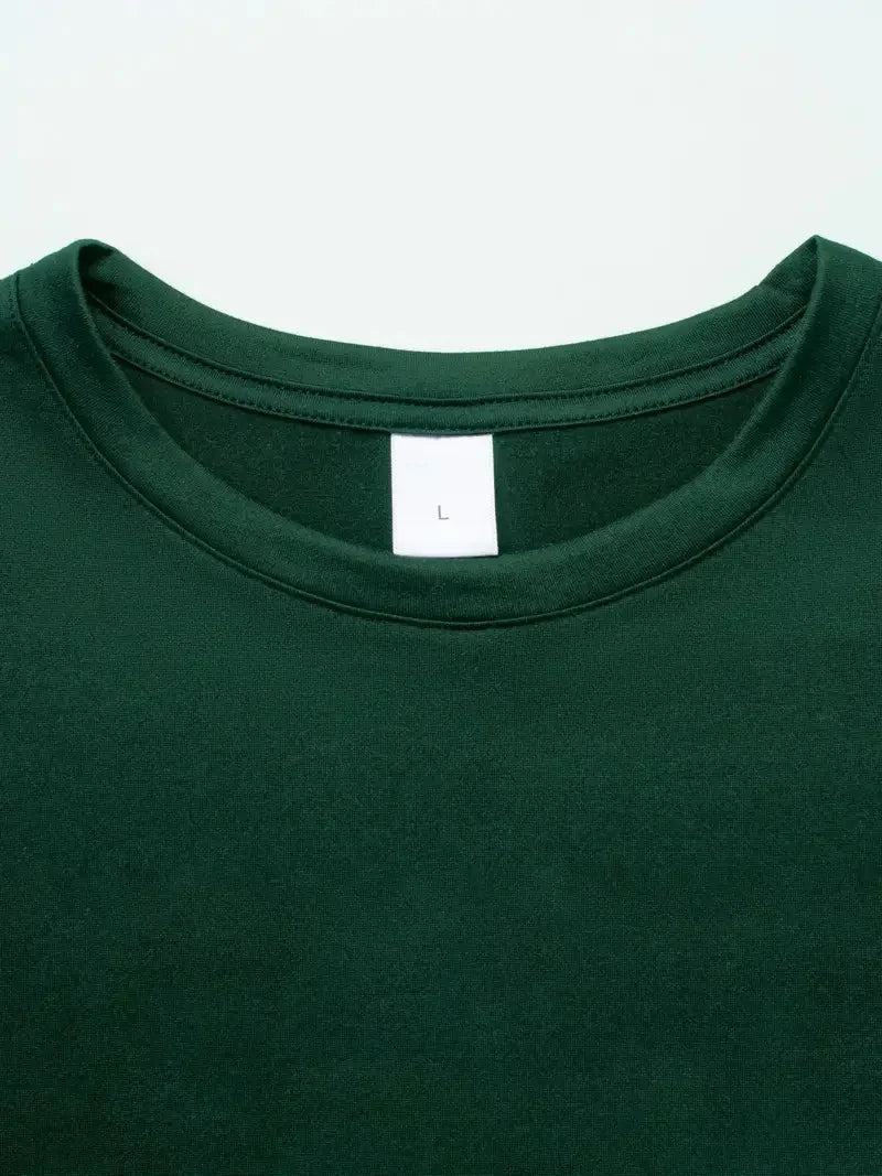 Camiseta de Verano para Hombre 100% Algodón – Estilo Casual y Suelto con Estampado “Best Dad”, Cuello Redondo y Manga Corta