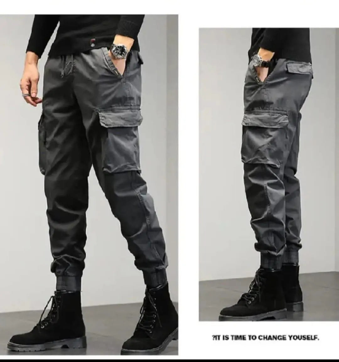 Pantalones de Hombre con 6 Bolsillos | Pantalones Cargo para Trabajo y Viajes | Ropa Casual para Exteriores