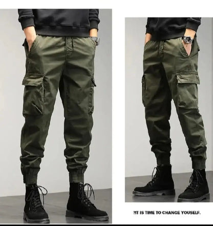 Pantalones de Hombre con 6 Bolsillos | Pantalones Cargo para Trabajo y Viajes | Ropa Casual para Exteriores