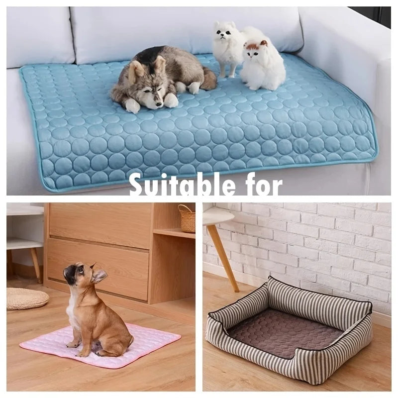 Esterilla refrescante para Gatos y Perros, cama fría de verano para mascotas, extragrande, para Gatos, perros pequeños y grandes, accesorios para mascotas, manta duradera para gatos, sofá, manta de hielo para gatos