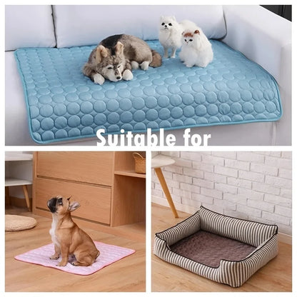 Esterilla refrescante para Gatos y Perros, cama fría de verano para mascotas, extragrande, para Gatos, perros pequeños y grandes, accesorios para mascotas, manta duradera para gatos, sofá, manta de hielo para gatos