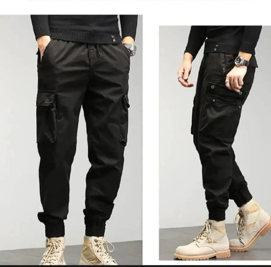 Pantalones de Hombre con 6 Bolsillos | Pantalones Cargo para Trabajo y Viajes | Ropa Casual para Exteriores