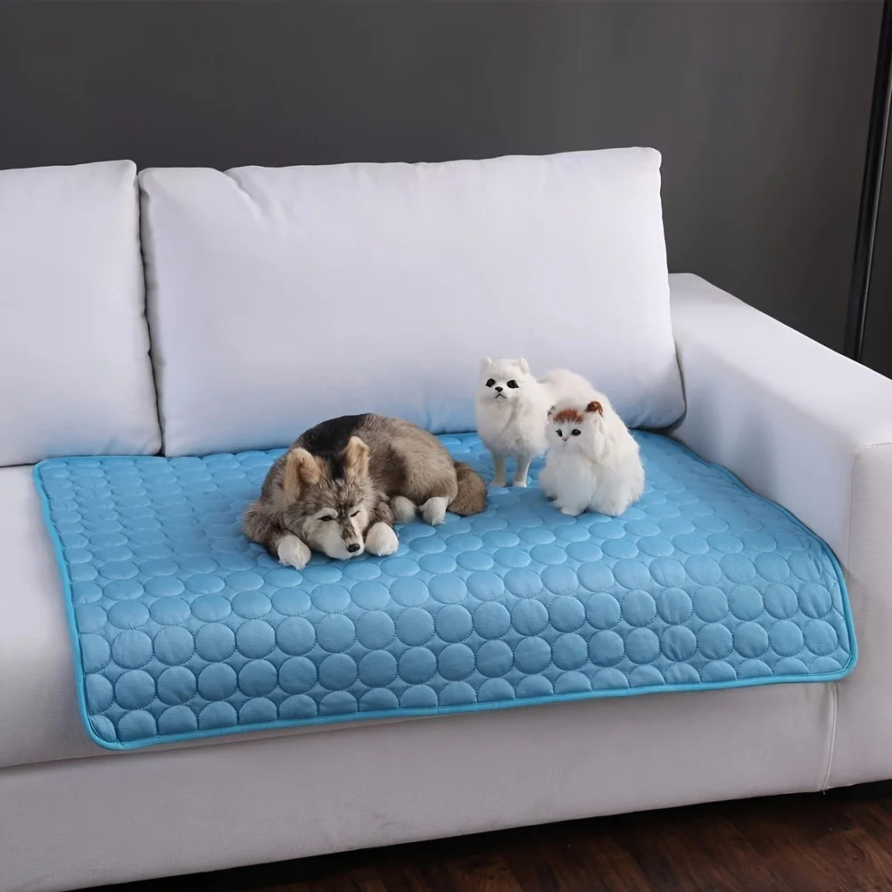 Esterilla refrescante para Gatos y Perros, cama fría de verano para mascotas, extragrande, para Gatos, perros pequeños y grandes, accesorios para mascotas, manta duradera para gatos, sofá, manta de hielo para gatos