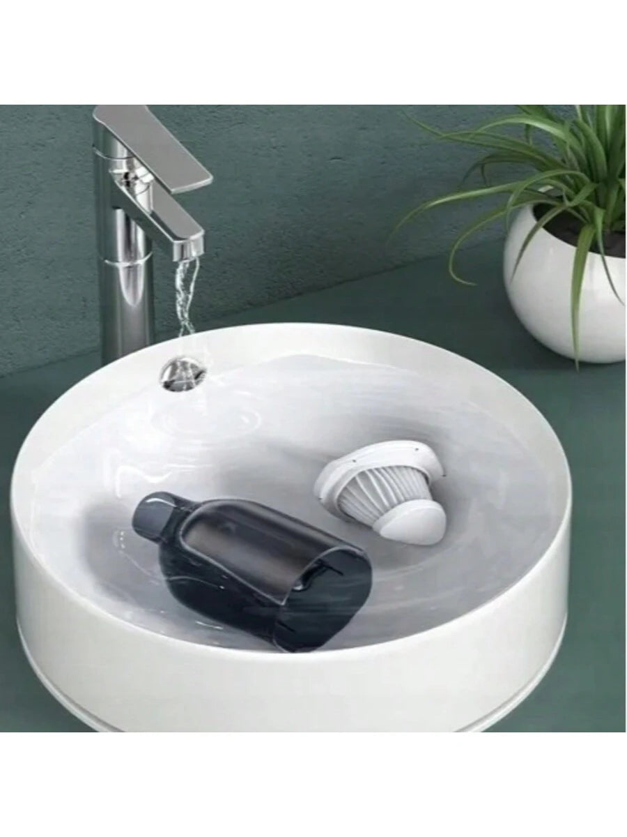 ASPIRADORA DE MANO INALÁMBRICA PARA COCHE, POTENTE, 2 EN 1, para el hogar y el coche. Recargable con doble puerto USB. Aspiradora recargable y plumero.